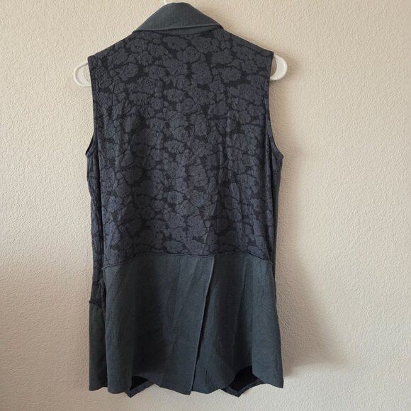 Parsley & Sage Womens Size S Sleeveless Button-Up Vest Top Floral Lace Patchwork - Picture 5 of 11